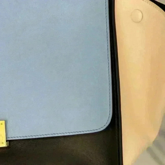 Celine Colorblock Leather Top Handle Bag Authentic - Picture 12 of 15